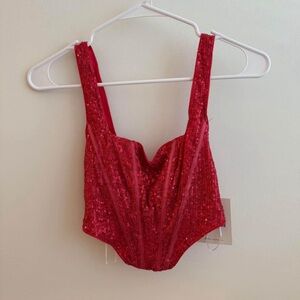 Sequin Corset Style Top